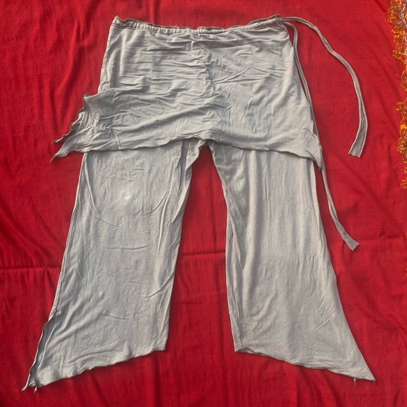 Pants - Cotton adjustable drawstring cropped pants